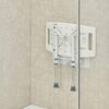 Aluminium Wall Mounted Shower Chair with Adjustable