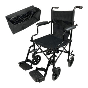 Ultra Light Aluminium Foldable Wheelchair (Black)