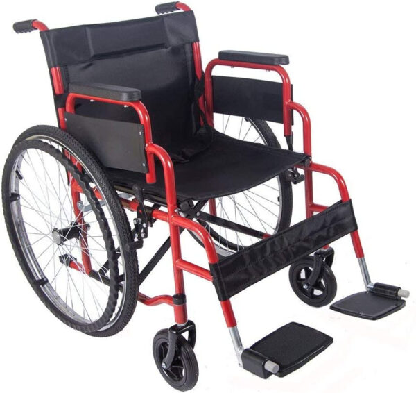 Self Propelled Folding Wheelchair (Red)