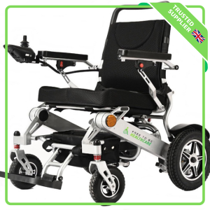 Lightweight Aluminium Folding Electric WheelchairPowerchair 24kg (With 2x Battery) (1)