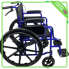 Lightweight Folding Wheelchair Blue