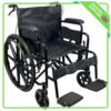 Lightweight Folding Wheelchair black Designed for comfort, convenience, and durability, this Lightweight Folding Wheelchair is perfect for those seeking a reliable mobility solution. With full-length padded armrests and foldable footrests, both can be adjusted to enhance comfort and simplify the process of getting in and out of the chair. The footrests can also be moved to the side, making transfers on and off the chair even easier.