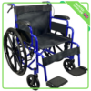 Lightweight Folding Wheelchair Blue