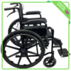 Lightweight Folding Wheelchair black Designed for comfort, convenience, and durability, this Lightweight Folding Wheelchair is perfect for those seeking a reliable mobility solution. With full-length padded armrests and foldable footrests, both can be adjusted to enhance comfort and simplify the process of getting in and out of the chair. The footrests can also be moved to the side, making transfers on and off the chair even easier.