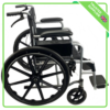 Lightweight Folding Wheelchair Attendant Brakes Self Propelled Mag Wheels – Grey