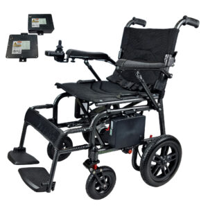 SUPER Lightweight Folding Electric Wheelchair – Portable Powerchair with 20km Range