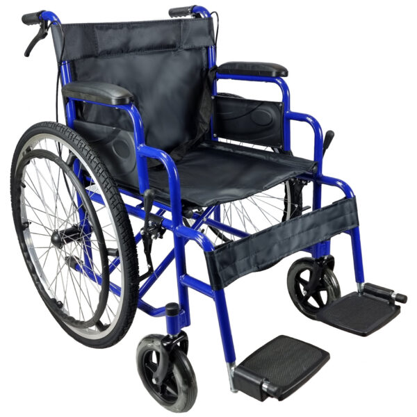 20" Self Propelled Folding Wheelchair (Blue)