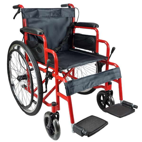 20" Self Propelled Folding Wheelchair (Red)