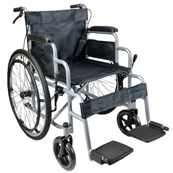 20" Self Propelled Folding Wheelchair (Grey)